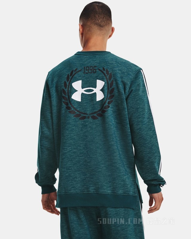 男士UA Essential Heritage抓绒圆领运动衣