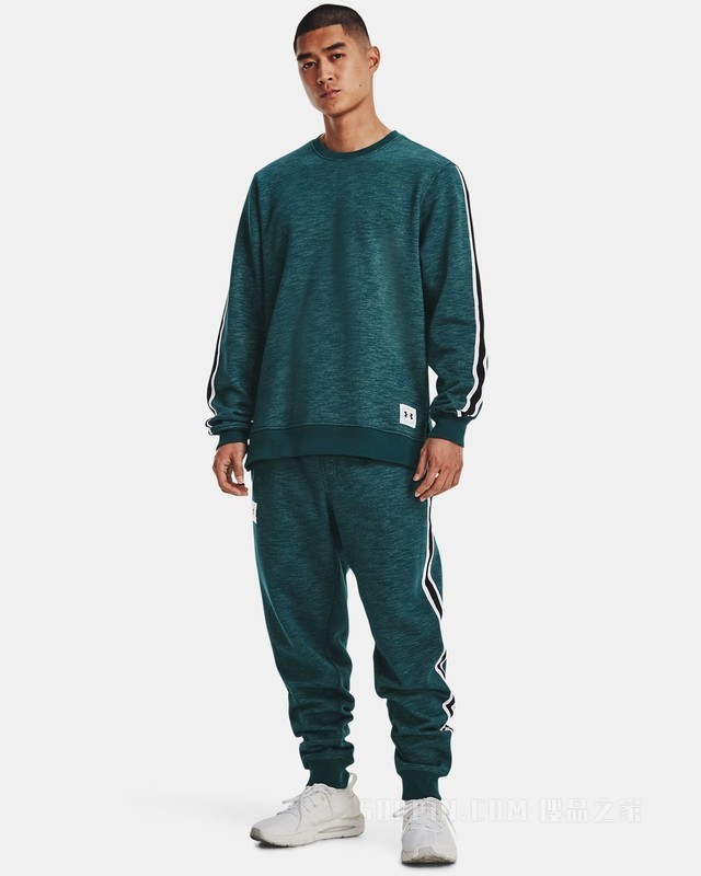 男士UA Essential Heritage抓绒圆领运动衣