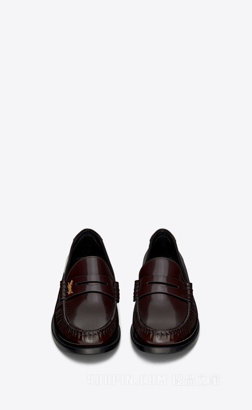 Le Loafer字母标志光滑皮革便士乐福鞋