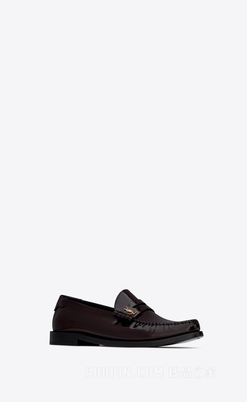 Le Loafer字母标志光滑皮革便士乐福鞋
