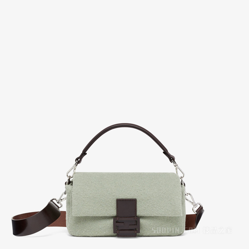 Baguette手袋 薄荷绿羊绒手袋