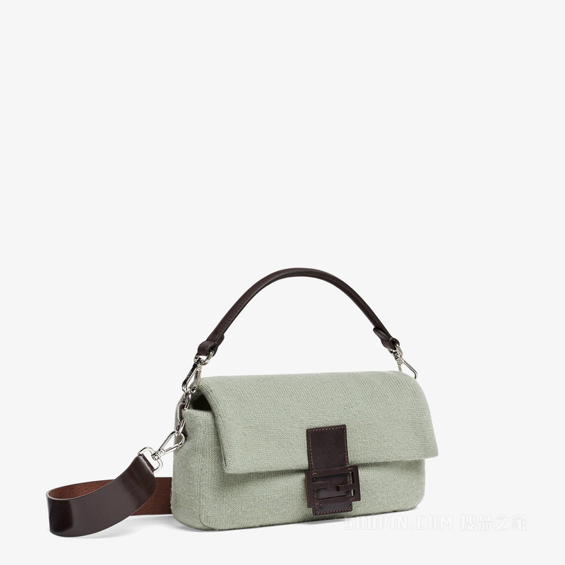 Baguette手袋 薄荷绿羊绒手袋