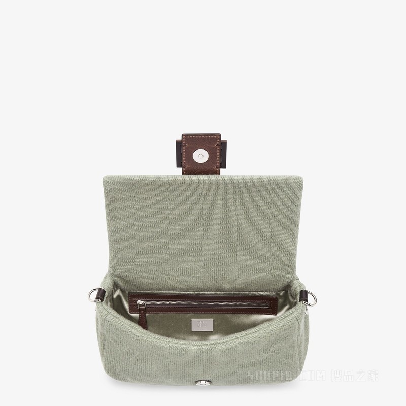 Baguette手袋 薄荷绿羊绒手袋