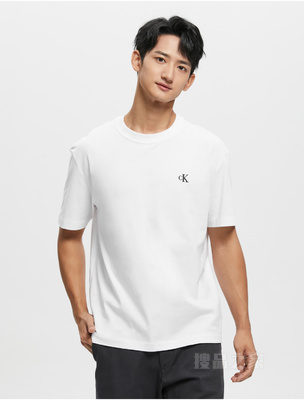 【简约系列】Calvin Klein 22早秋男女情侣中性纯棉宽松短袖T恤40HM229