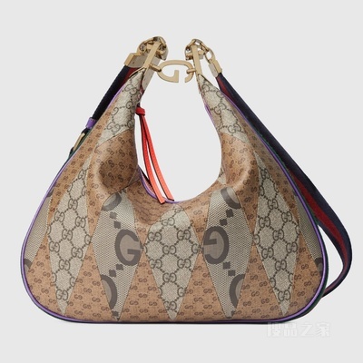 Gucci Attache系列大号肩背包 多色GG帆布