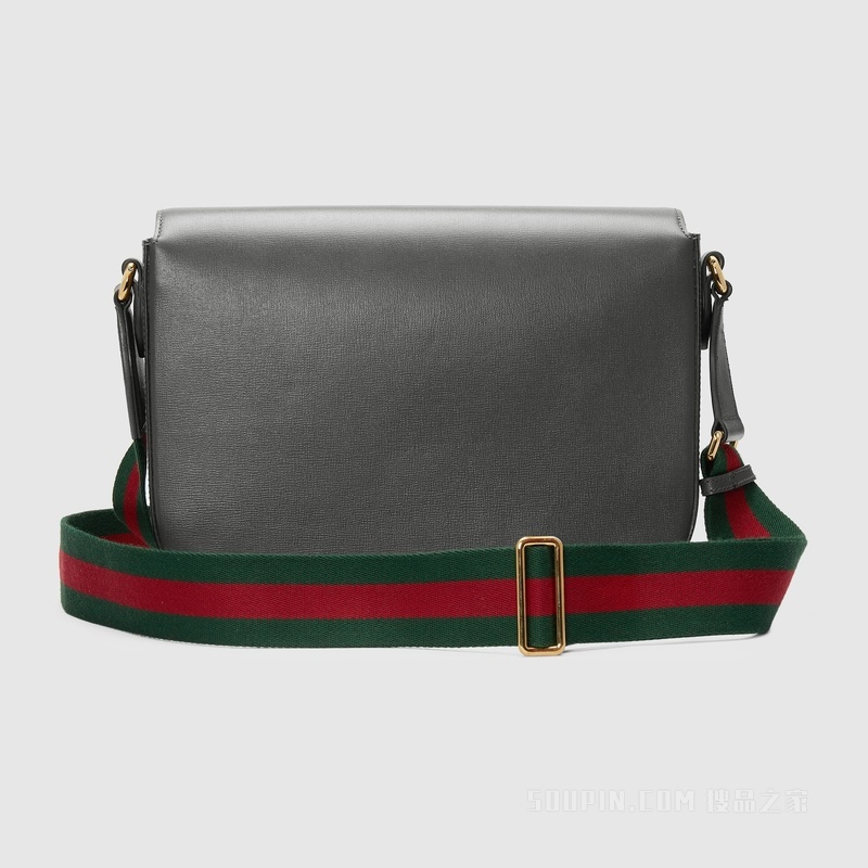Gucci Horsebit 1955系列肩背包 灰色皮革