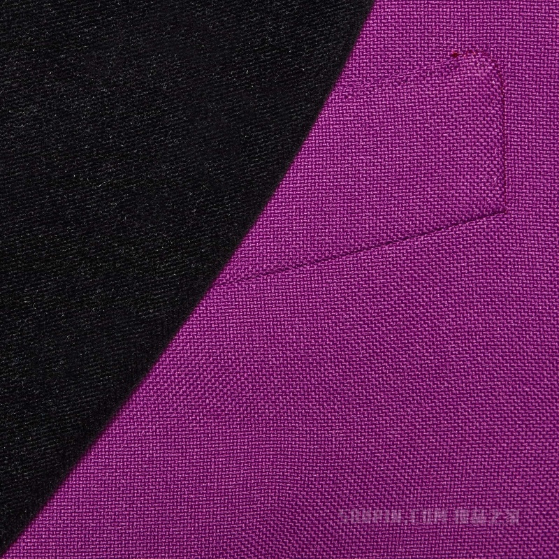 天鹅绒细节正装夹克 紫色