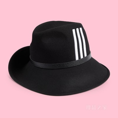 adidas x Gucci联名系列毛毡软呢帽 黑色