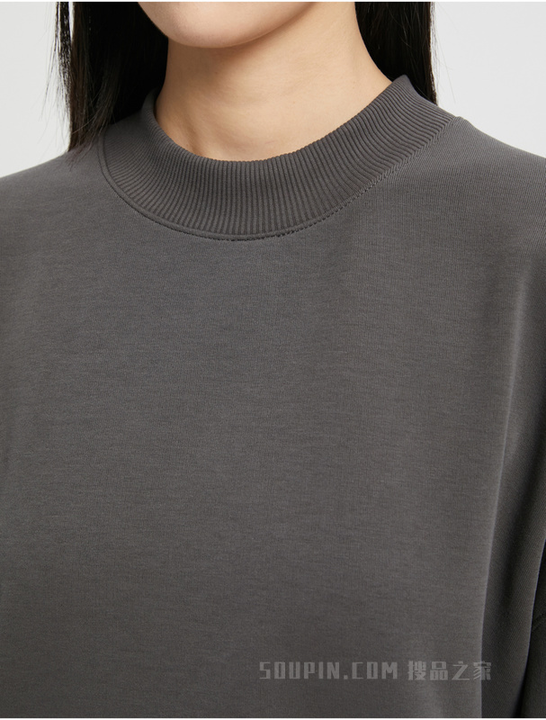 Calvin Klein 22秋冬女士时尚醒目标语印花圆领宽松套头卫衣J219770