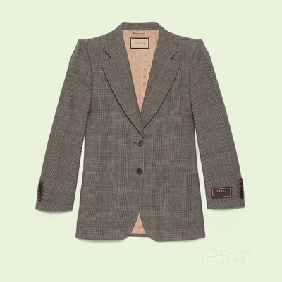 威尔士亲王格纹夹克 灰色