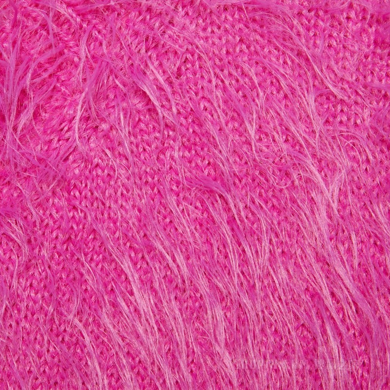 拉绒羊毛针织开衫 粉色