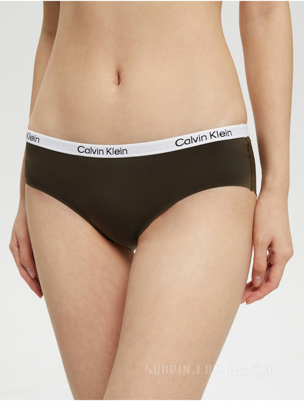 【焦点引力带】Calvin Klein 22秋冬女士舒适透气半包臀三角内裤QF6867AD