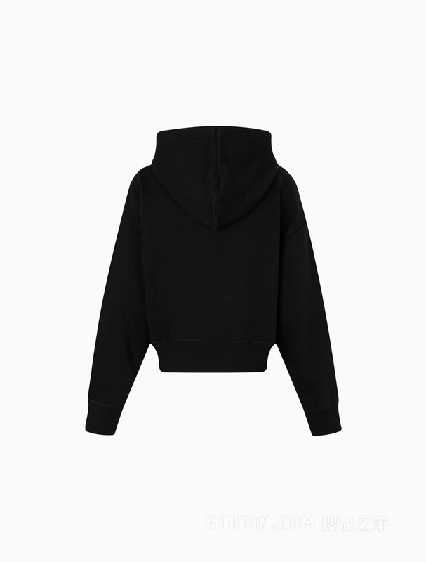 【简约系列】Calvin Klein 22秋冬男女情侣中性拉链加绒卫衣40WH104