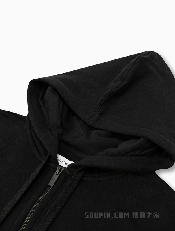 【简约系列】Calvin Klein 22秋冬男女情侣中性拉链加绒卫衣40WH104