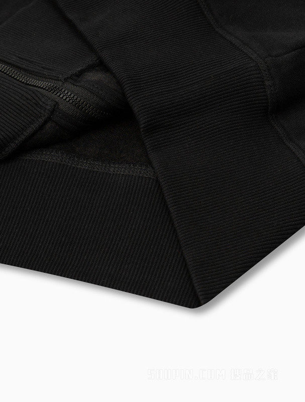 【简约系列】Calvin Klein 22秋冬男女情侣中性拉链加绒卫衣40WH104