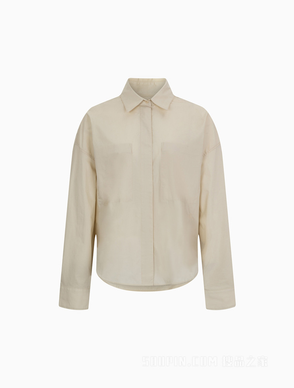 【简约系列】Calvin Klein 22秋冬男女情侣中性纯棉长袖衬衫40WH214