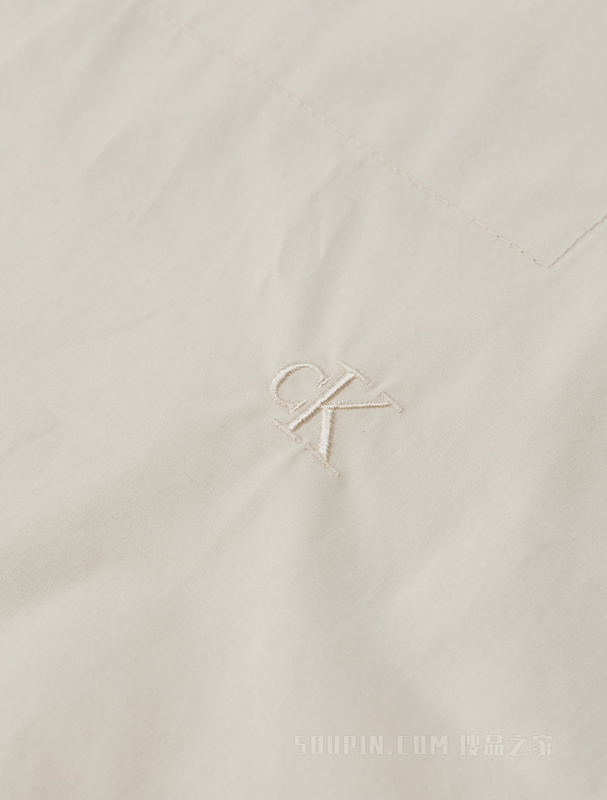 【简约系列】Calvin Klein 22秋冬男女情侣中性纯棉长袖衬衫40WH214