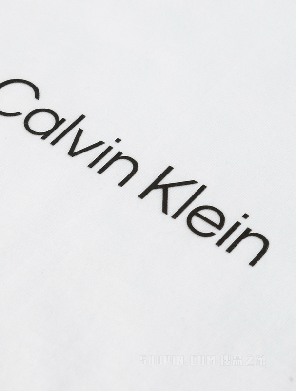 【简约系列】Calvin Klein 22秋冬男女情侣中性宽松印花短袖T恤40WH113