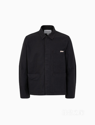 【简约系列】Calvin Klein 22秋冬男女情侣中性棉质翻领夹克40JM500
