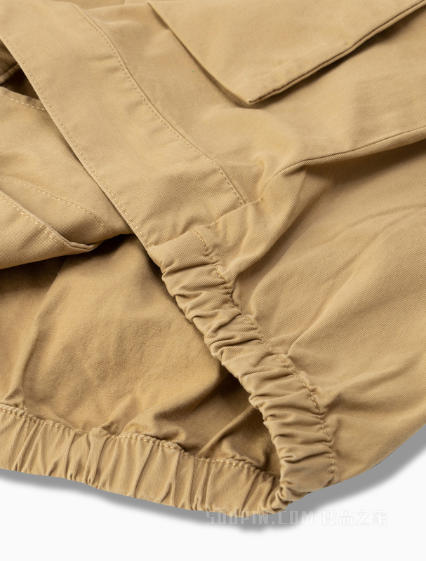 【简约系列】Calvin Klein 22秋冬男女情侣中性工装风翻领夹克40JM513