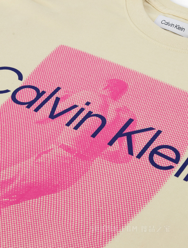 【简约系列】Calvin Klein 22秋冬男女情侣中性圆领宽松长袖T恤40714ST