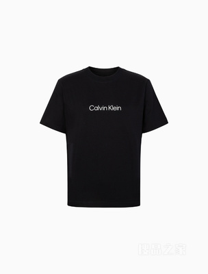 【简约系列】Calvin Klein 22秋冬男女情侣中性宽松印花短袖T恤40WH113