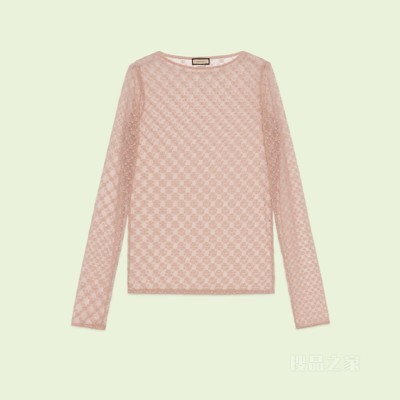 GG星星薄纱上衣 米色