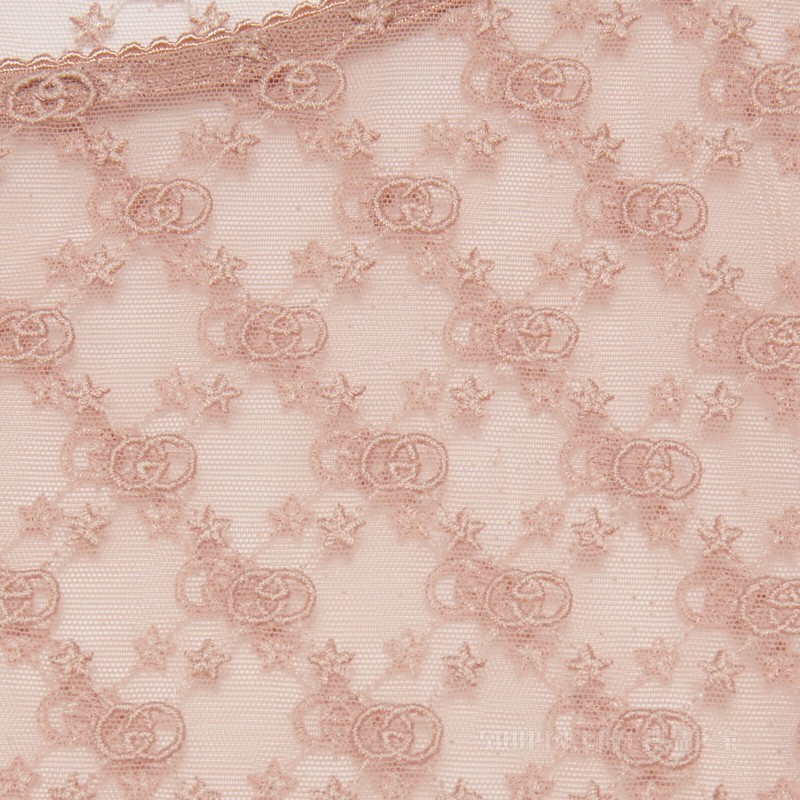 GG星星薄纱上衣 米色