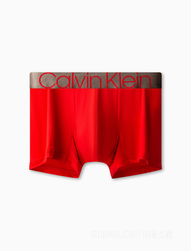 【炫光引力带】Calvin Klein 22秋冬男士光泽LOGO细滑透气平角内裤NB2540