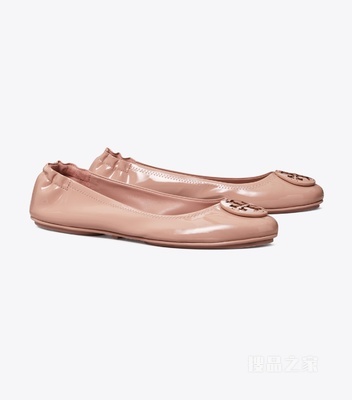 Minnie 旅行芭蕾平底鞋 粉紫色