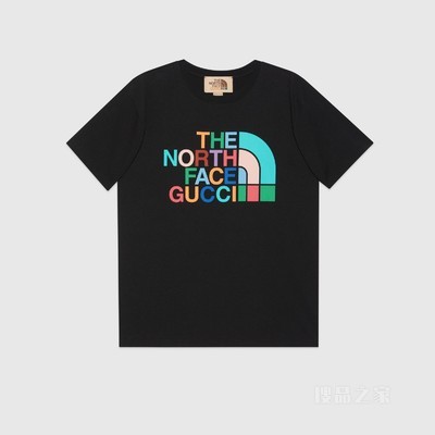 The North Face x Gucci联名系列棉质T恤 黑色