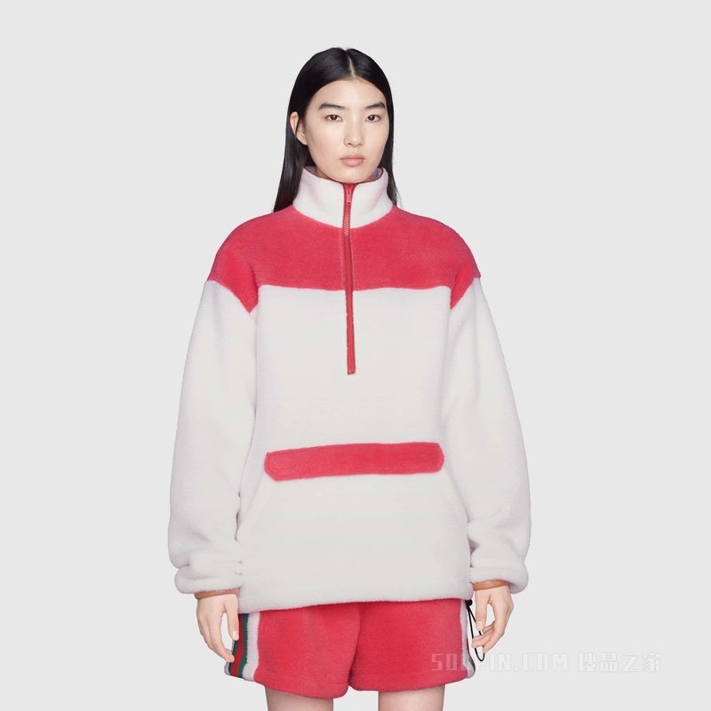 The North Face x Gucci联名系列卫衣 米白色