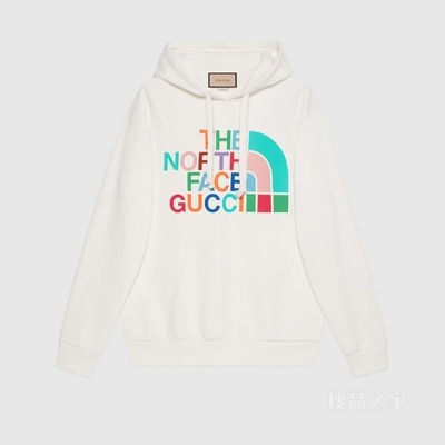 The North Face x Gucci联名系列棉质卫衣 米白色