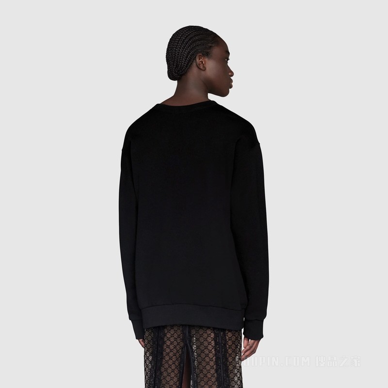 The North Face x Gucci联名系列棉质卫衣 黑色