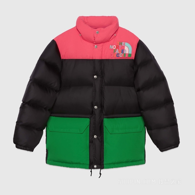 The North Face x Gucci联名系列羽绒夹克 黑色