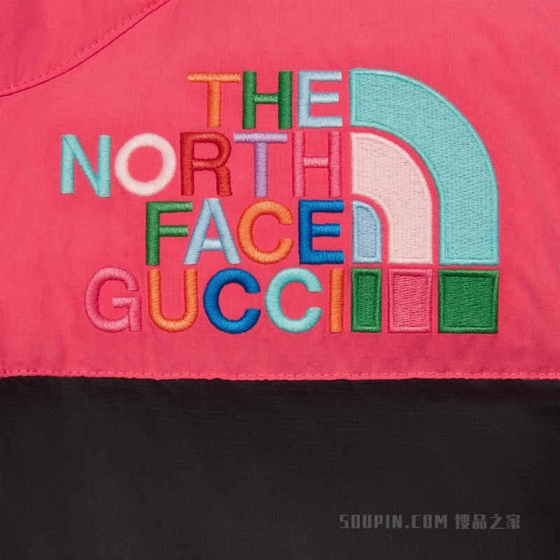 The North Face x Gucci联名系列羽绒夹克 黑色