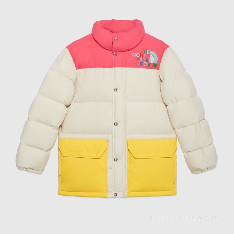 The North Face x Gucci联名系列羽绒夹克 象牙白色