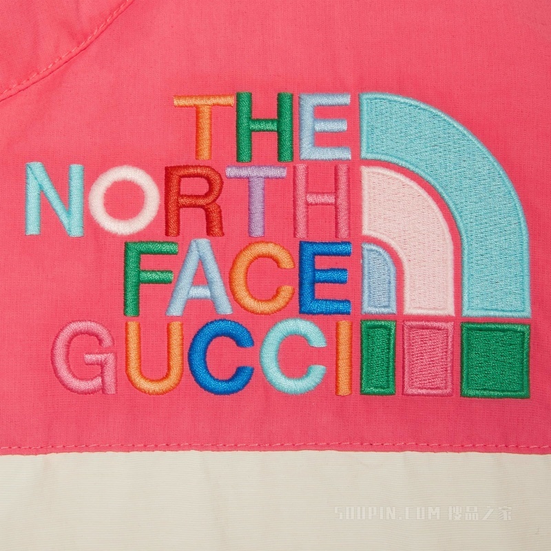 The North Face x Gucci联名系列羽绒夹克 象牙白色