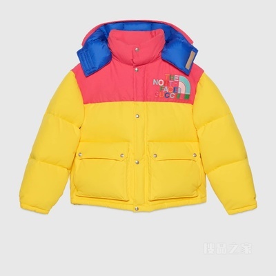 The North Face x Gucci联名系列羽绒夹克 黄色