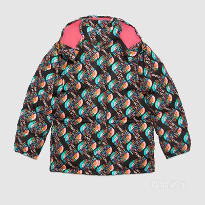 The North Face x Gucci联名系列羽绒夹克 黑色