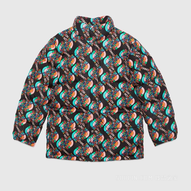 The North Face x Gucci联名系列羽绒夹克 黑色