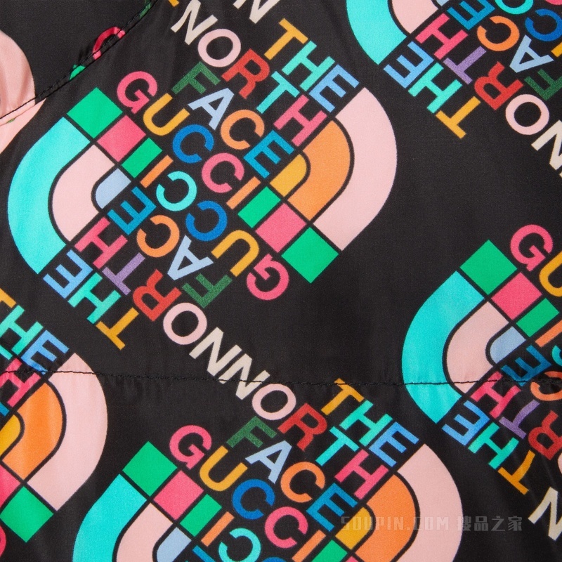 The North Face x Gucci联名系列羽绒夹克 黑色