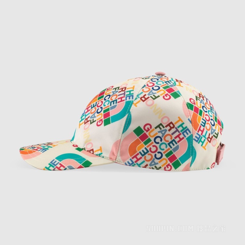The North Face x Gucci联名系列棒球帽 象牙白色
