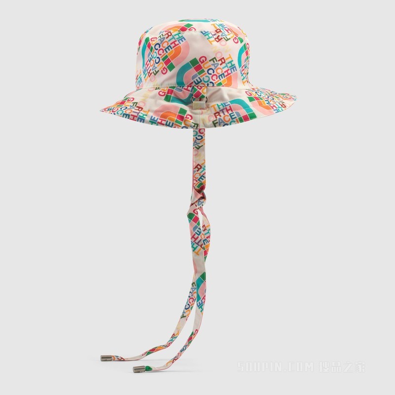 The North Face x Gucci联名系列双面渔夫帽 象牙白色