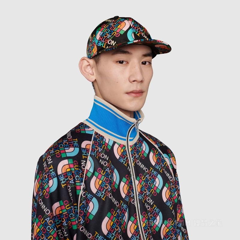 The North Face x Gucci联名系列棒球帽 黑色