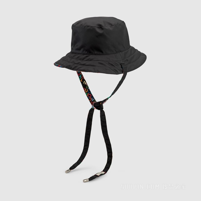 The North Face x Gucci联名系列双面渔夫帽 黑色