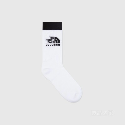 The North Face x Gucci联名系列棉袜 白色