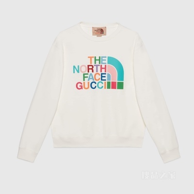 The North Face x Gucci联名系列卫衣 象牙白