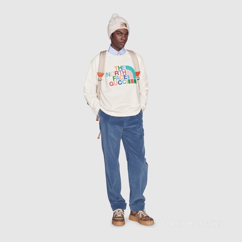 The North Face x Gucci联名系列卫衣 象牙白