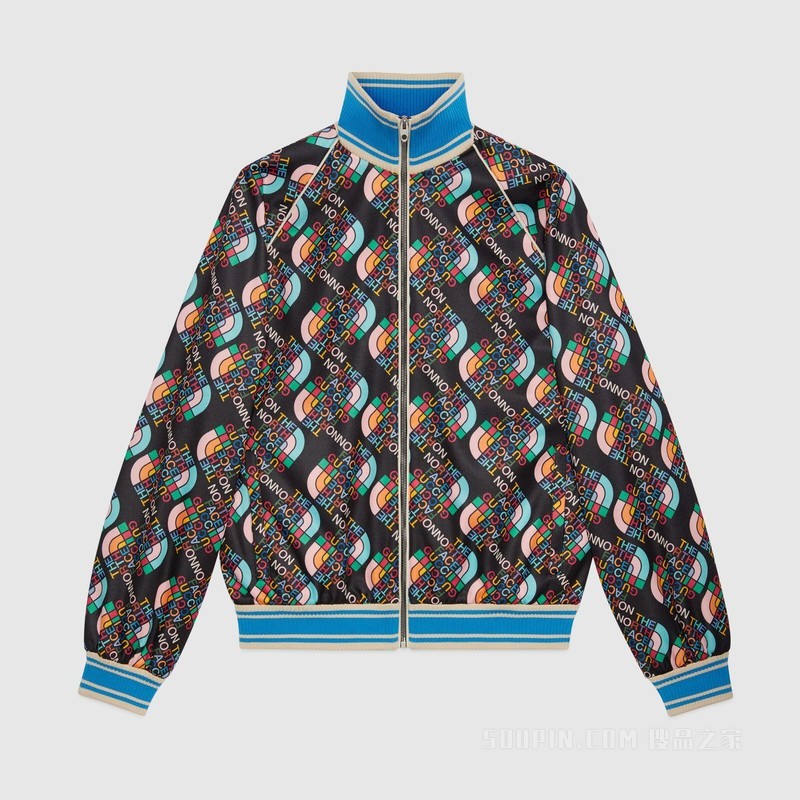 The North Face x Gucci联名系列拉链夹克 黑色
